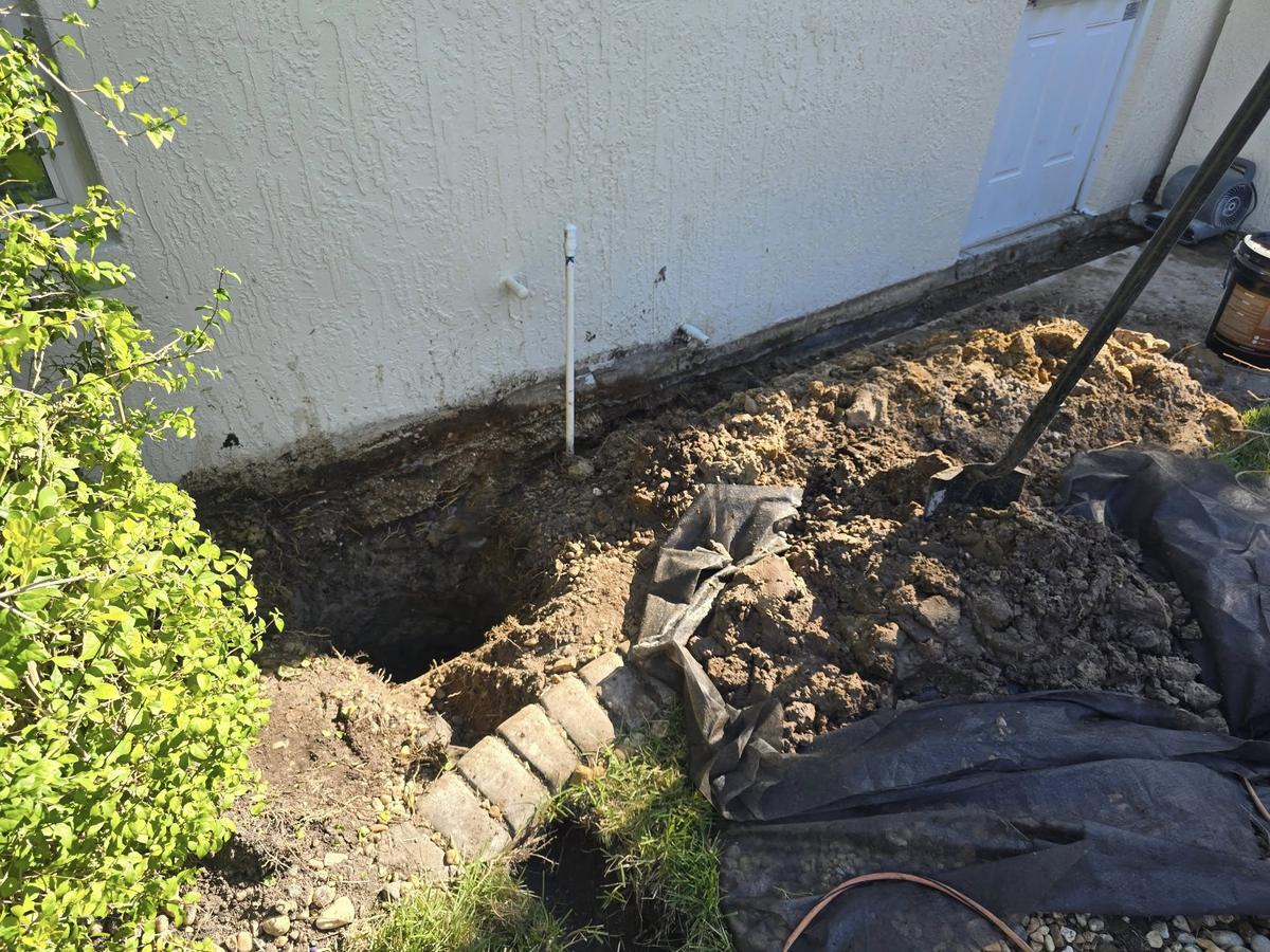 Channel drain installation Largo FL