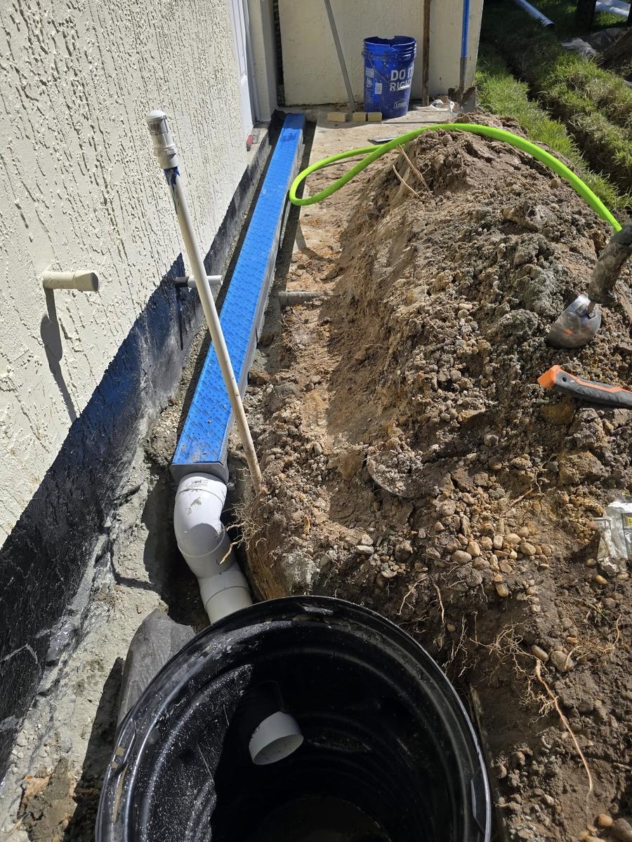 Downspout drainage Largo FL