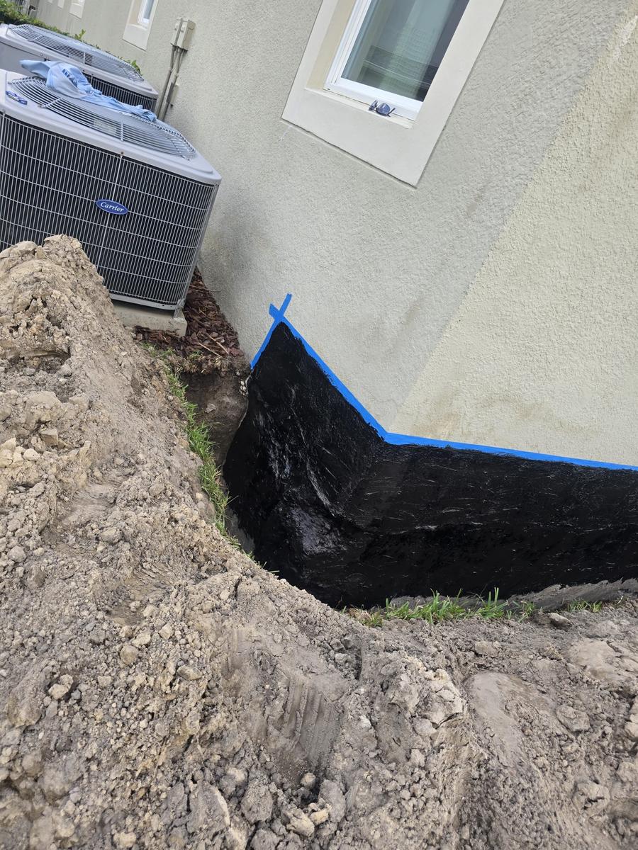 Custom drainage system installation Tampa Bay Florida