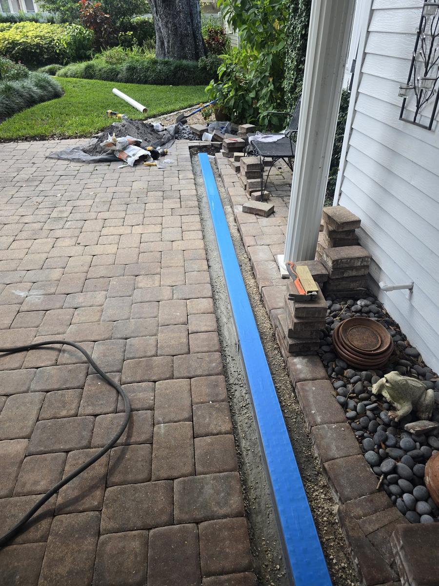 Underground drainage pipe network installation Florida